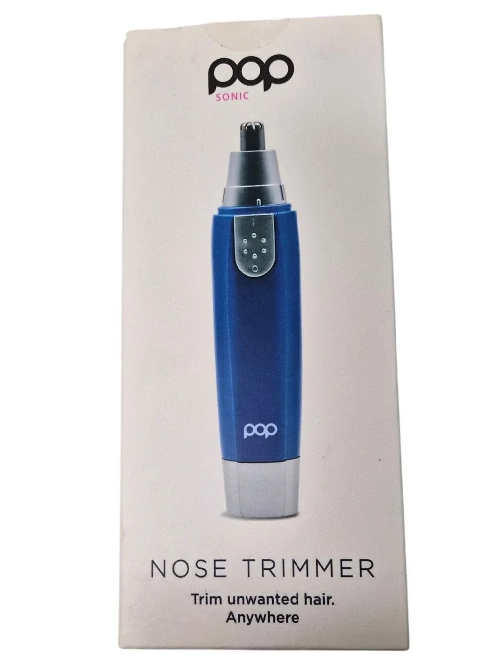 Pop Sonic Nose Trimmer Blue Personal Grooming Tool NEW Sealed